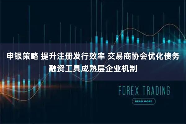 申银策略 提升注册发行效率 交易商协会优化债务融资工具成熟层企业机制