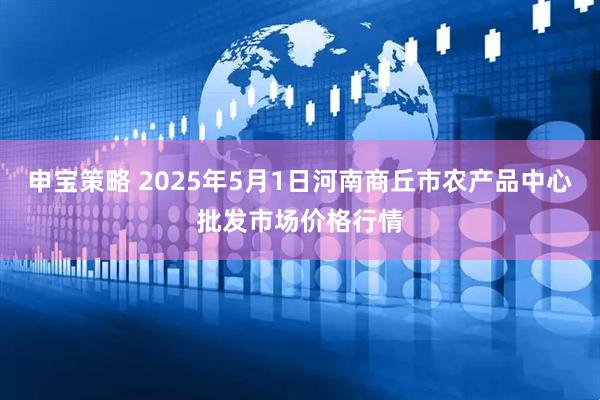 申宝策略 2025年5月1日河南商丘市农产品中心批发市场价格行情